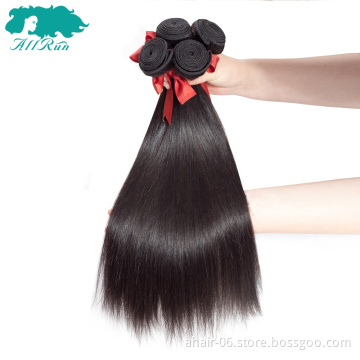 Wholesale Excellent 100% Virgin Straight Human Hair Weave Bundles